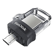 Флэш накопитель USB 64 Гб SanDisk Ultra Android Dual Drive OTG 3.0 (black)