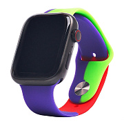 Ремешок - ApW Apple Watch 42/44/45/49 mm силикон (016) (multicolor)