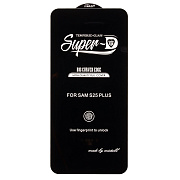 Защитное стекло Full Screen Activ SUPER 3D с отпечатком пальца для "Samsung Galaxy S25+" (black) (238751)