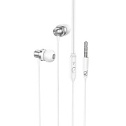 Проводные наушники с микрофоном внутриканальные Borofone BM70 Jack 3,5  (silver)