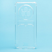 Чехол-накладка - SC276 с картхолдером для "Realme 14 Pro" (transparent) (240851)