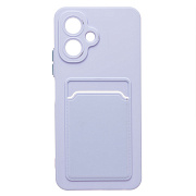 Чехол-накладка - SC337 с картхолдером для "Tecno Spark Go 2" (light violet) (241041)