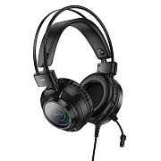 Проводные наушники с микрофоном полноразмерные Hoco W110 Resource Jack 3,5  (black)