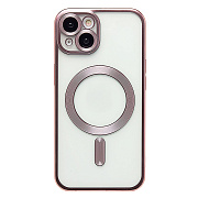 Чехол-накладка - SM027 SafeMag для "Apple iPhone 14" (pink) (232362)