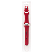 Ремешок - ApW Sport Band Apple Watch 38/40/41 mm силикон на кнопке (L) (red)