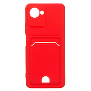 Чехол-накладка - SC315 с картхолдером для "OPPO realme C30" (red) 