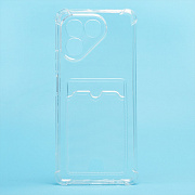 Чехол-накладка - SC276 с картхолдером для "Tecno Pova 7 Neo/Pova 7 4G" (transparent) (241061)