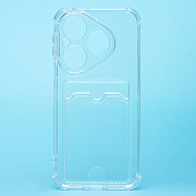 Чехол-накладка - SC276 с картхолдером для "Huawei Pura 80" (transparent) (240791)