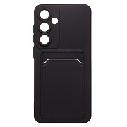 Чехол-накладка - SC337 с картхолдером для "Samsung Galaxy S24FE" (black) (237268)