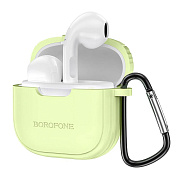 Беспроводные Bluetooth-наушники Borofone TWS BW29 с чехлом (lemon green)