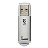 Флэш накопитель USB  8 Гб Smart Buy V-Cut (silver)