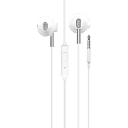 Проводные наушники с микрофоном вкладыши Hoco M57 Sky sound universal Jack 3,5  (white)