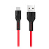 Кабель USB - Type-C Hoco U31 12W 120см 2,4A  (red)