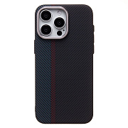 Чехол-накладка Luxo Creative PC для "Apple iPhone 15 Pro Max" (120) (black/blue) (230952)