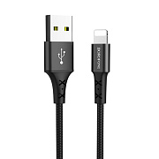 Кабель USB - Apple lightning Borofone BX20  100см 2A  (black)