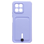 Чехол-накладка - SC304 с картхолдером для "Huawei Honor X6" (dark violet) 