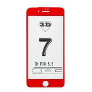 Защитное стекло Full Screen Activ 3D для "Apple iPhone 7 Plus/iPhone 8 Plus" (red)