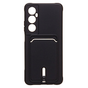 Чехол-накладка - SC304 с картхолдером для "Realme C65" (black) (231053)