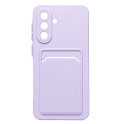 Чехол-накладка - SC337 с картхолдером для "Samsung Galaxy A56 5G" (light violet) (239429)