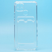 Чехол-накладка - SC278 с картхолдером для "Realme C21Y/C25Y" (transparent)