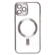 Чехол-накладка - SM011 SafeMag для "Apple iPhone 12 Pro Max" (silver)