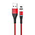 Кабель USB - Apple lightning Borofone BU16 12W 120см 2,4A  (red)