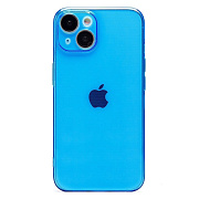 Чехол-накладка - SC344 для "Apple iPhone 14" (transparent/blue) (232030)