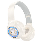 Bluetooth-наушники полноразмерные Hoco W50 Cute fun (milky white)