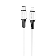Кабель Type-C - Apple lightning Borofone BX79 PD 20W 100см 3A  (white)