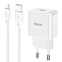 Адаптер Сетевой с кабелем Hoco C106A Leisure USB 2,1A/10W (USB/Lightning) (white)