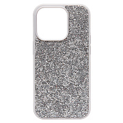 Чехол-накладка - PC071 POSH SHINE для "Apple iPhone 14 Pro" россыпь кристаллов (silver)