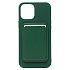 Чехол-накладка - SM005 SafeMag Wallet Case для "Apple iPhone 12 Pro Max" (green)