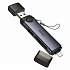Кард-ридер Hoco HB56A Victory USB/iP 3-in-1 (metal grey)