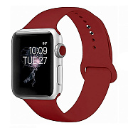 Ремешок - ApW Sport Band Apple Watch 38/40/41 mm силикон на кнопке (L) (red)
