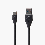 Кабель USB - Type-C Celebrat CB-10T  100см 2,4A  (black)