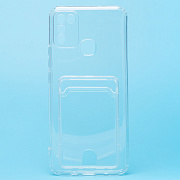 Чехол-накладка - SC276 с картхолдером для "Infinix Hot 10 Play" (transparent) (210452)