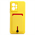 Чехол-накладка - SC304 с картхолдером для "Xiaomi Redmi Note 12 4G" (yellow)