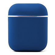Чехол - Soft touch для кейса "Apple AirPods" (blue)