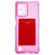 Чехол-накладка - SC276 с картхолдером для "OPPO realme C31" (pink)