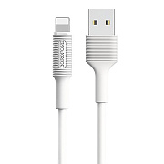 Кабель USB - Apple lightning Borofone BX1  100см 2A  (white)