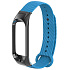 Ремешок - WB04 carbon Xiaomi Mi Band 4 силикон на кнопке (регулируемый) (light blue)
