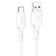 Кабель USB - Type-C Borofone BX70 18W 100см 3A  (white)