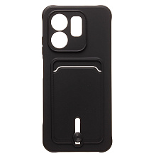 Чехол-накладка - SC304 с картхолдером для "Infinix Smart 9 4G" (black) (236967)