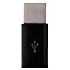 Переходник Micro USB (м) - Type-C (п) - 3см (black)