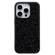 Чехол-накладка - PC096 POSH SHINE для "Apple iPhone 15 Pro" капли дождя (black titanium) (237165)