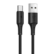 Кабель USB - Type-C Borofone BX47 Coolway 15W 100см 3A  (black)