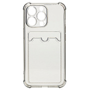 Чехол-накладка - SC276 с картхолдером для "Apple iPhone 13 Pro" (black)