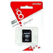 Карта флэш-памяти MicroSD  8 Гб Smart Buy (class 10)