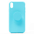 Чехол-накладка - SC161 с попсокетом для "Apple iPhone XR" (sky blue) ..