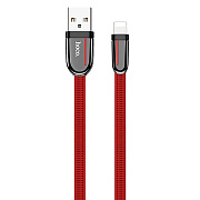 Кабель USB - Apple lightning Hoco U74 12W 120см 2,4A  (red)